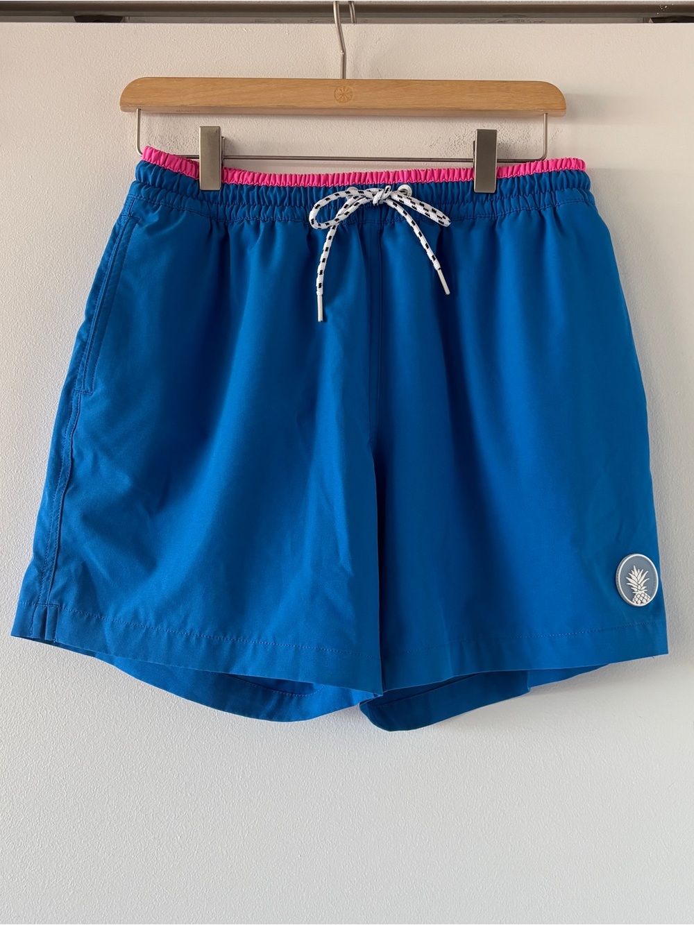 Chubbies Blue Swim Trunks with boxer brief liner - 5.5”